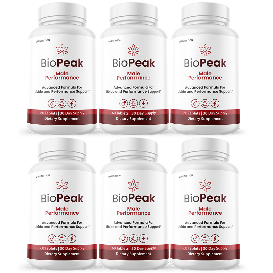 BioPeak Men Enhancement Capsules, BioPeak Pills Last longer - 6 Bottles